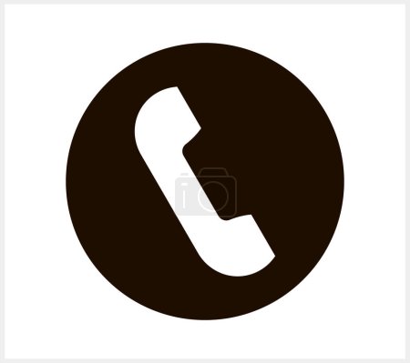 Illustration for Communication icon. Phone stencil. Call vector stock illustration. EPS 10 - Royalty Free Image