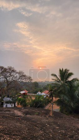 Morning, evening and night nature photography. Sunlight vision. Murugan Temple.