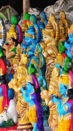 Foto de VISHU DAY. Celebración de Vishu. Juguetes coloridos. - Imagen libre de derechos