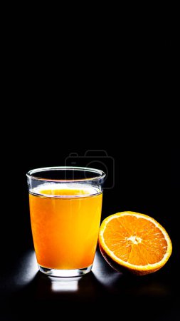 Photo for A glass of orange juice. useful natural vitamins. healthy food - Royalty Free Image