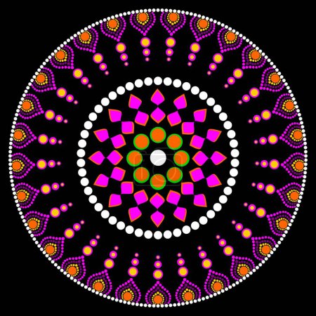 Téléchargez les illustrations : Mandala noir et blanc. Peinture d'art. Mandala art.Zentangle art, Doodle patterns, Tissu Pixel, papier peint en tissu, motif en tissu, motif sans couture, motif ethnique, ethnicdesign, design de mode , - en licence libre de droit