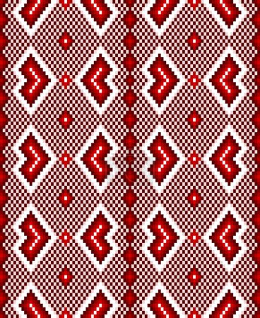 Illustration for Fabric Pixel ,fabric wallpaper, fabric pattern,seamless pattern ,ethnic pattern ,ethnicdesign ,fashion design ,. Mandala art. - Royalty Free Image