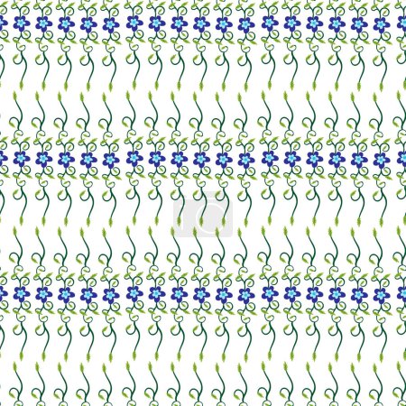  Retro Blumensträuße Seamless Vector Pattern Design