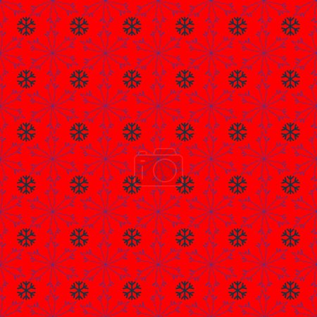 Christmas snowflake seamless pattern background
