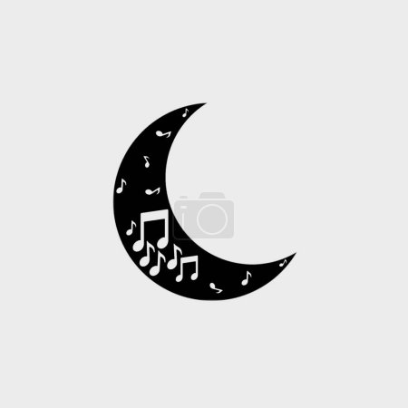 Shape Of Moon: Black and white texture,shapes cutting work,Black moon isolated on white background.