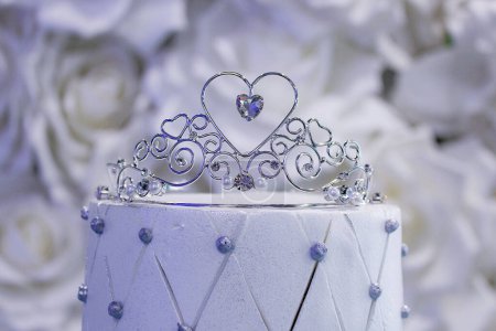 Photo for CAKE AND FRUIT DECORATION FOR CELEBRATION BIRTHDAY 15 & 16 - Royalty Free Image