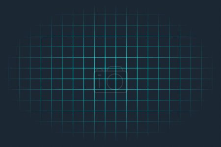 Illustration for Blue Grid Lines On Dark Background - Royalty Free Image