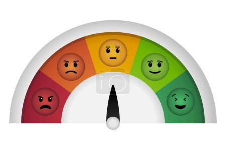 Évaluations Emoji dans le style dégradé