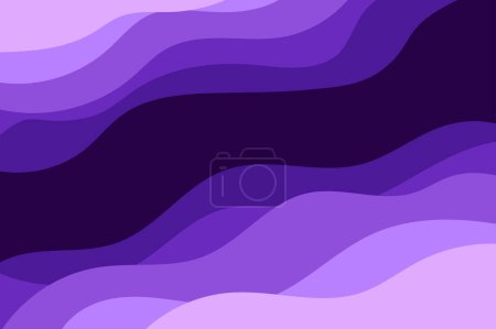 Ilustración de Fondo de estilo ondulado abstracto púrpura - Imagen libre de derechos