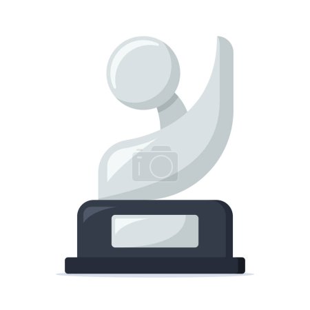 Illustration for Trophy icon in flat design isolated on white background - Royalty Free Image