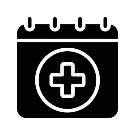 Illustration for Doctors Appointment Calendar icon, vector illustration - Royalty Free Image