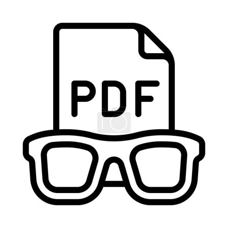 Téléchargez les illustrations : Fichier PDF format icône vectoriel illustration - en licence libre de droit