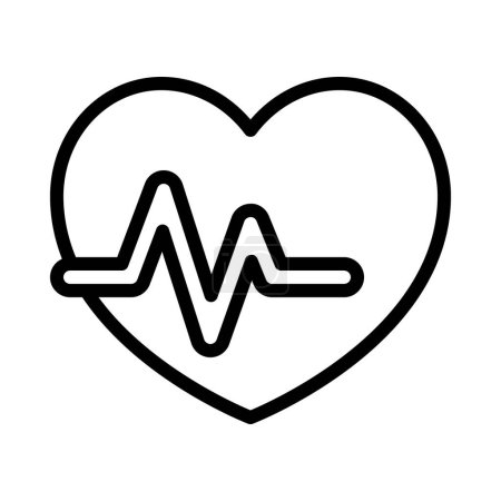 Illustration for Heartbeat icon vector illustration background - Royalty Free Image