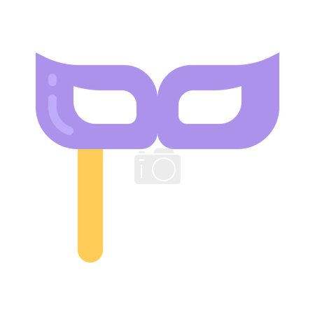 Téléchargez les illustrations : Illustration vectorielle de l'icône Web Party Mask - en licence libre de droit