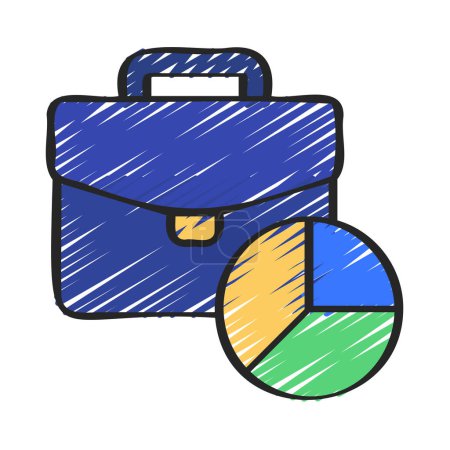 Illustration for Business Data web icon vector illustration - Royalty Free Image