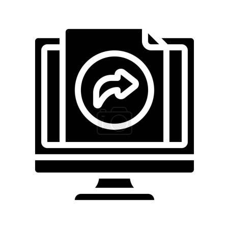 Ilustración de Compartir icono de archivo, ilustración vectorial - Imagen libre de derechos