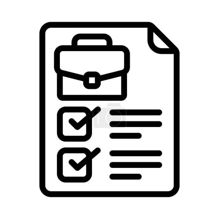 Téléchargez les illustrations : Business Checklist illustration vectorielle icône web - en licence libre de droit