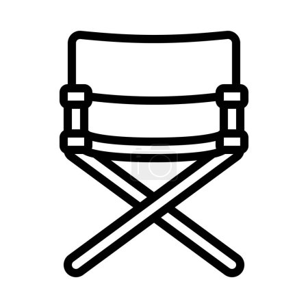 Illustration for Director Chair web icon vector illustration - Royalty Free Image
