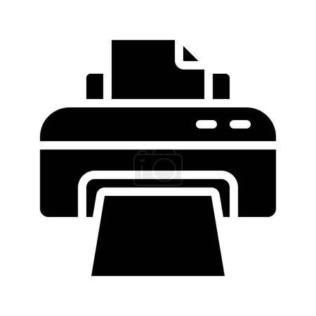 Ilustración de Home icono de la impresora ilustración web - Imagen libre de derechos