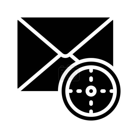 Ilustración de Icono de destinatarios de correo electrónico, ilustración vectorial - Imagen libre de derechos