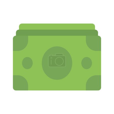 Ilustración de Notas de efectivo Pila icono web vector ilustración - Imagen libre de derechos