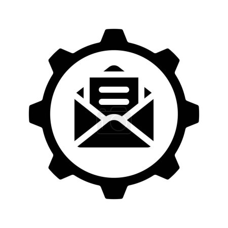 Ilustración de Icono de Administración de Email, Ilustración de Vectores - Imagen libre de derechos
