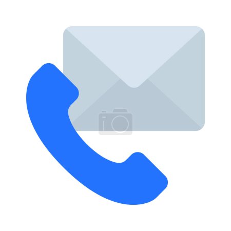 Illustration for Contact Us icon vector illustration background - Royalty Free Image