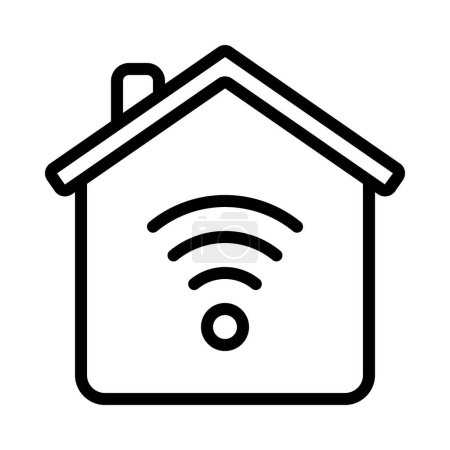 Téléchargez les illustrations : Icône Smart Home, illustration vectorielle - en licence libre de droit