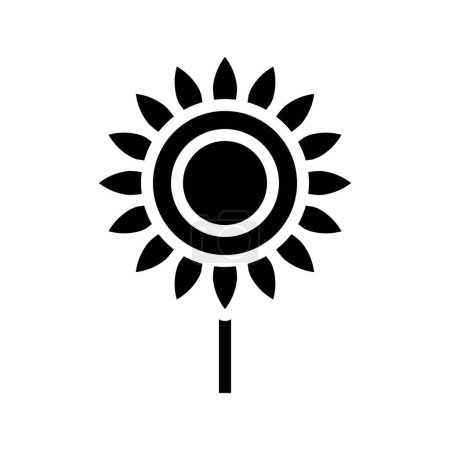 Ilustración de Girasol aislado icono vector ilustración diseño - Imagen libre de derechos