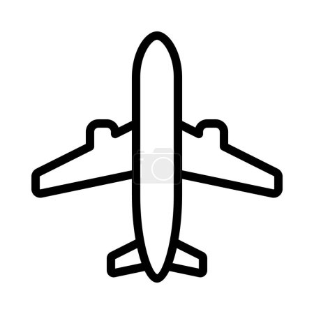 Illustration for Airplane vector icon illustration - Royalty Free Image