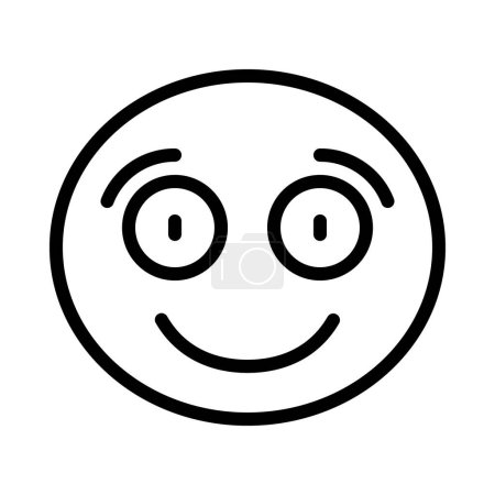 Illustration for Emoticons icon isolated on white background - Royalty Free Image