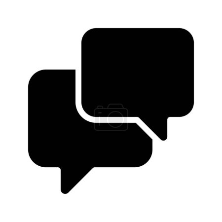Illustration for Bubbles chat communication icon, vector illustration - Royalty Free Image