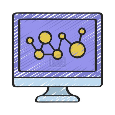 Illustration for Business networking icon, vector illustration simple design - Royalty Free Image