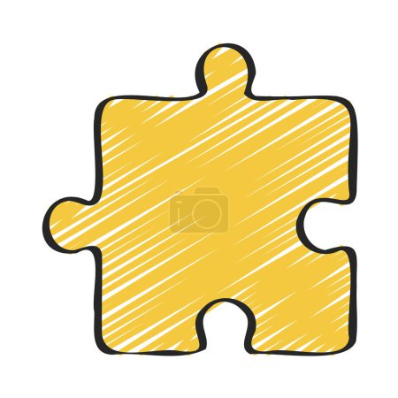 Illustration for Puzzle Piece icon vector illustration - Royalty Free Image