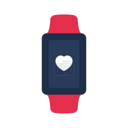 Illustration for Fitness Smart Watch icon  vector illustration - Royalty Free Image