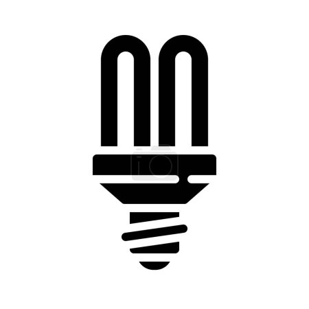 Illustration for Fluorescent lightbulb icon, vector illustration - Royalty Free Image