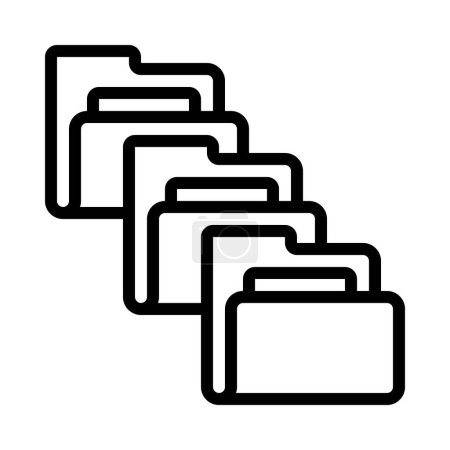 Folder Backups  icon, vector illustration 