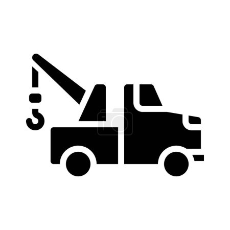 Illustration for Tow  Truck  icon vector illustration - Royalty Free Image