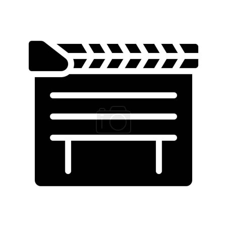 Illustration for Movie clapper icon, vector illustration - Royalty Free Image