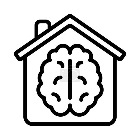 Téléchargez les illustrations : Smart Home icon, vector illustration - en licence libre de droit