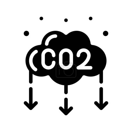 Illustration for Reduce Carbon web icon vector illustration - Royalty Free Image