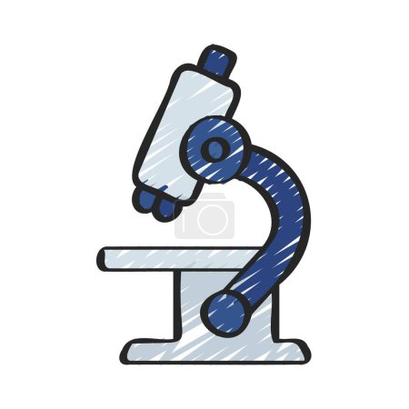Illustration for Lab microscope icon. simple illustration of microscope vector icon for web - Royalty Free Image