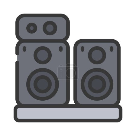 Speakers  isolated icon vector illustration design
