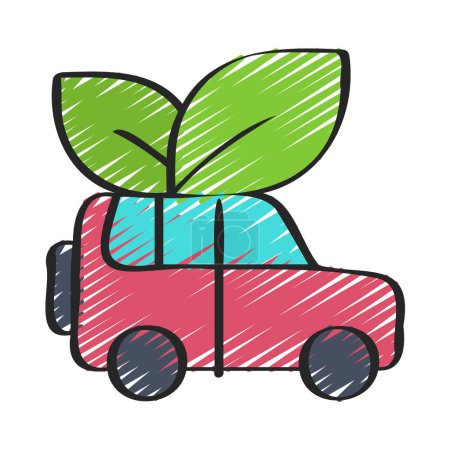 Illustration for Eco Friendly web icon vector illustration - Royalty Free Image