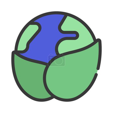 Illustration for Eco Friendly web icon vector illustration - Royalty Free Image