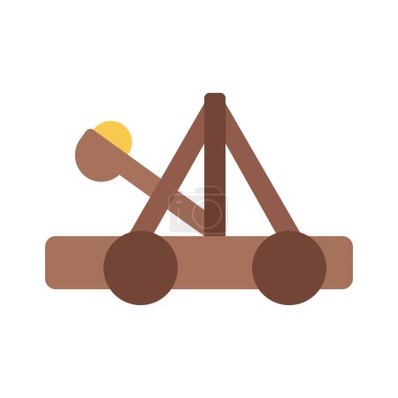 Téléchargez les illustrations : Illustration vectorielle de l'icône web Catapulte - en licence libre de droit