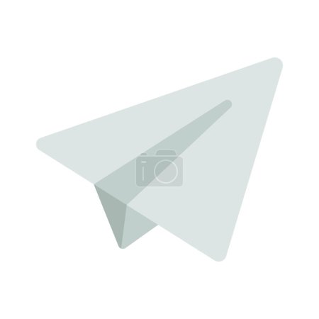 Ilustración de Avión de papel Enviar icono, vector de ilustración - Imagen libre de derechos