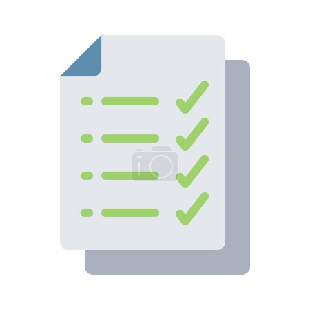 Ilustración de Checklist vector icono diseño, ilustración - Imagen libre de derechos