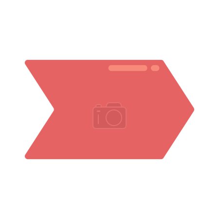 Illustration for Direction Post isolated web icon - Royalty Free Image