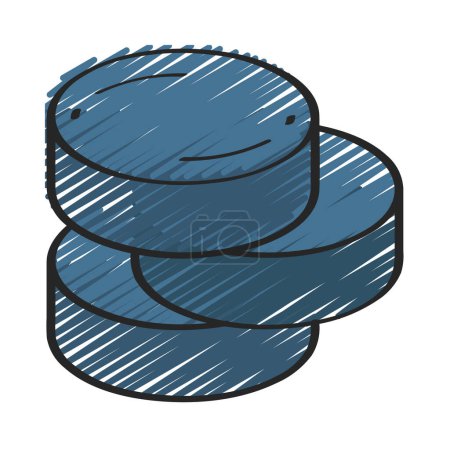 Illustration for Unstructured Data icon, vector illustration - Royalty Free Image